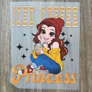 Iced Coffee Princess Graphic DTF Transfer